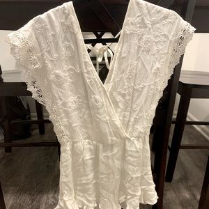 Altr’d state white romper SMALL